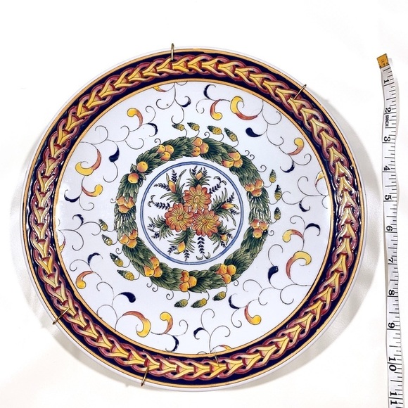 ACCENT ORIENTAL ornate decorative plate - Picture 7 of 8